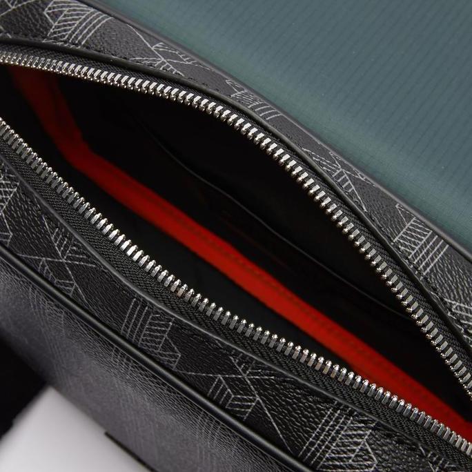 Lacoste The Blend Clip Flap Satchel Tas Selempang Pria - Black H45