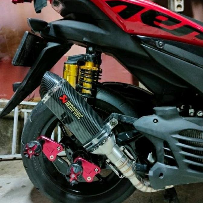 KNALPOT RACING AKRAPOVIC EVO NMAX AEROX PCX VARIO ADV XMAX BEAT MIO FINO DLL ORIGINAL DAN TERPERCAYA