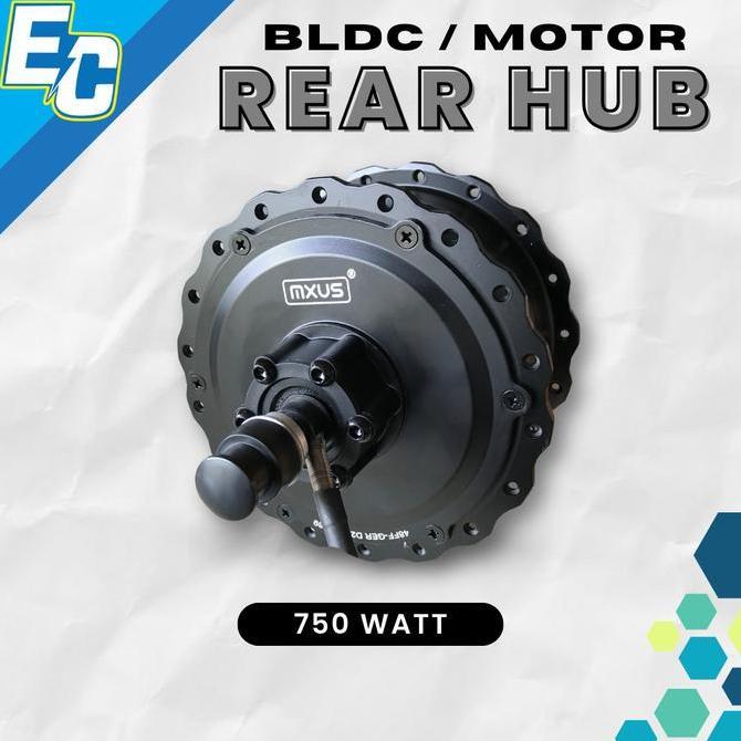 Bldc Fatbike Hub Rear Mxus 750Watt Bldc Hub Belakang Konversi E-Bike