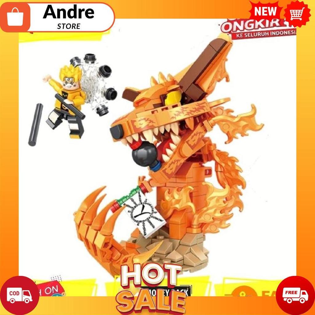 Mainan Anak Brick Figure Naruto Kyubi Kurama Besar Bricks Naruto Shippuden Akatsuki Sasuke Kakashi I