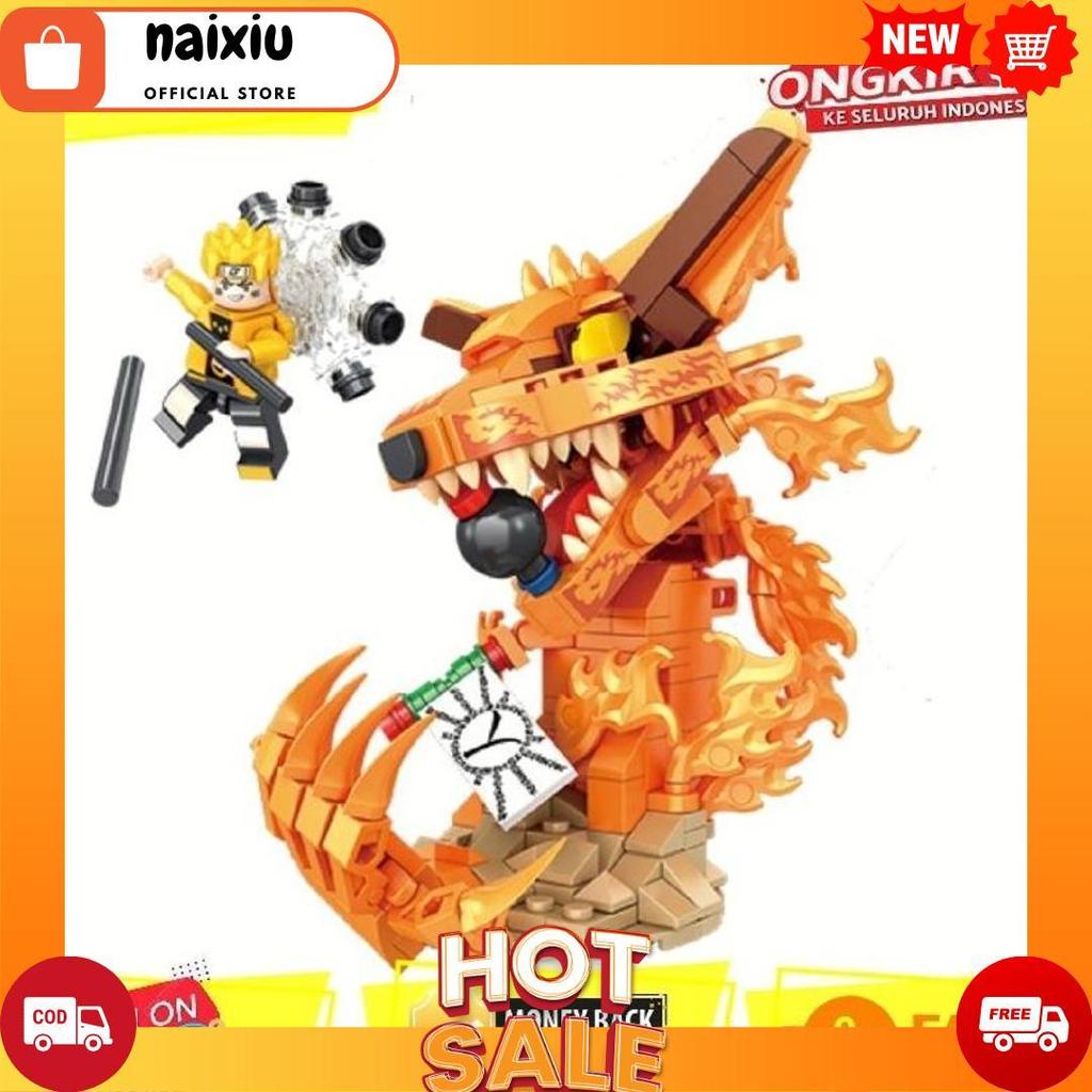 Mainan Anak Brick Figure Naruto Kyubi Kurama Besar Bricks Naruto Shippuden Akatsuki Sasuke Kakashi I