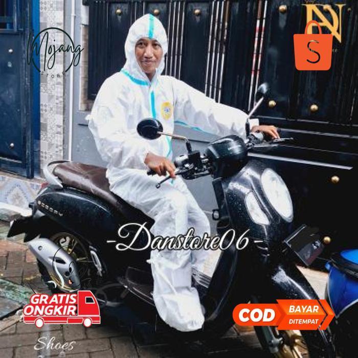 sd-46 GTU-712 Jas Hujan Spotlight + Cover Shoes/ Jas Hujan Hazmat+ Pembungkus Sepatu / Jas Hujan Ter