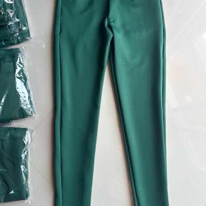 Promo Celana caddy golf scuba wanita hijau botol COD