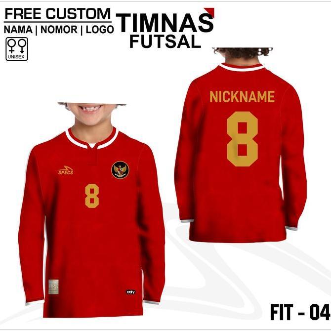 Viral Jersey futsal timnas kaos anak baju bola futsal timnas Indonesia terbaru lengan panjang