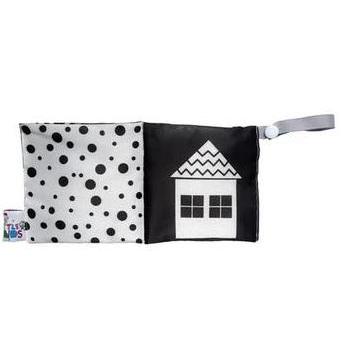Soft Book Monochrome/ Mainan Edukasi/ Mainan Gambar/ Bahan Kain Karakter House Little Friends
