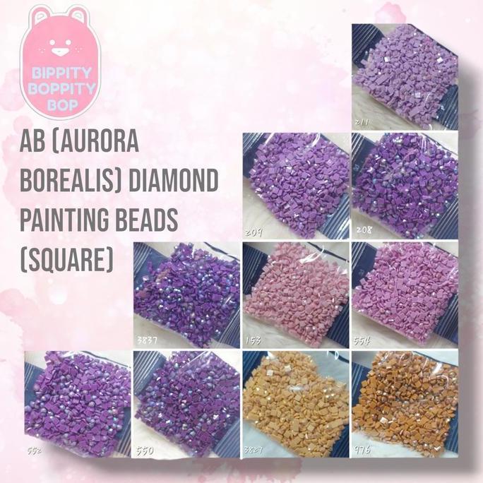 AB (Aurora Borealis) Diamond Painting Beads, 5D Diamond Drills Square3