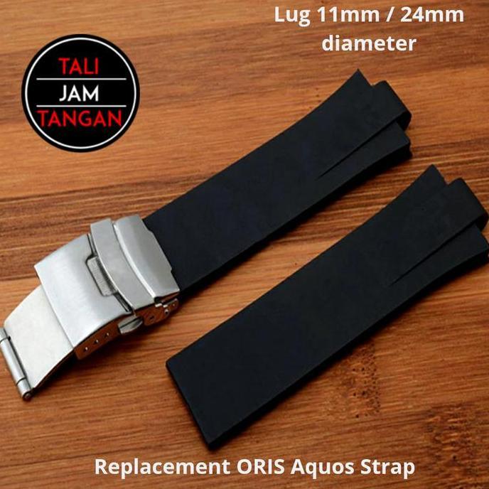 Promo Tali Jam Tangan Rubber Oris Aquis COD