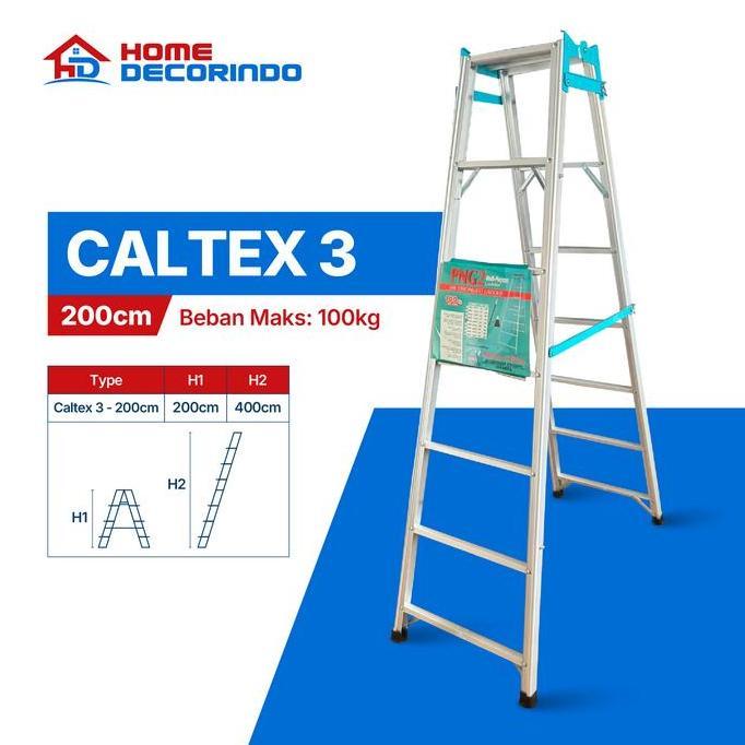Promo Gosend Tangga Lipat Aluminium / Tangga Aluminium / Tangga Caltex Cod