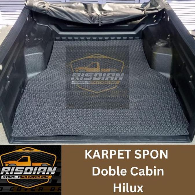 Ready Karpet mobil Doble cabin Hilux Karpet Spon Alas Bak Tebal 15 Mm Car