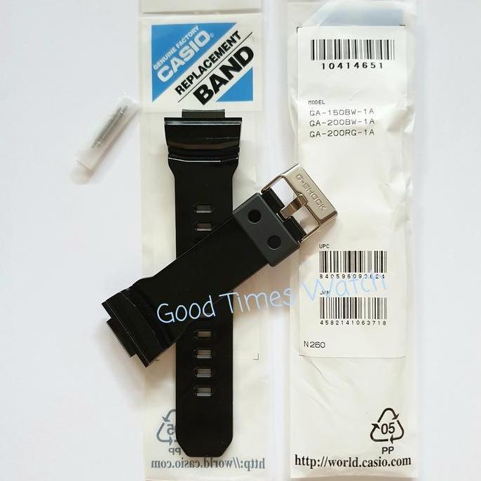 Promo STRAP G-SHOCK GA 150BW GA 200BW GA 200RG GA 150 GA 200 GLOSSY CASIO ORIGINAL COD