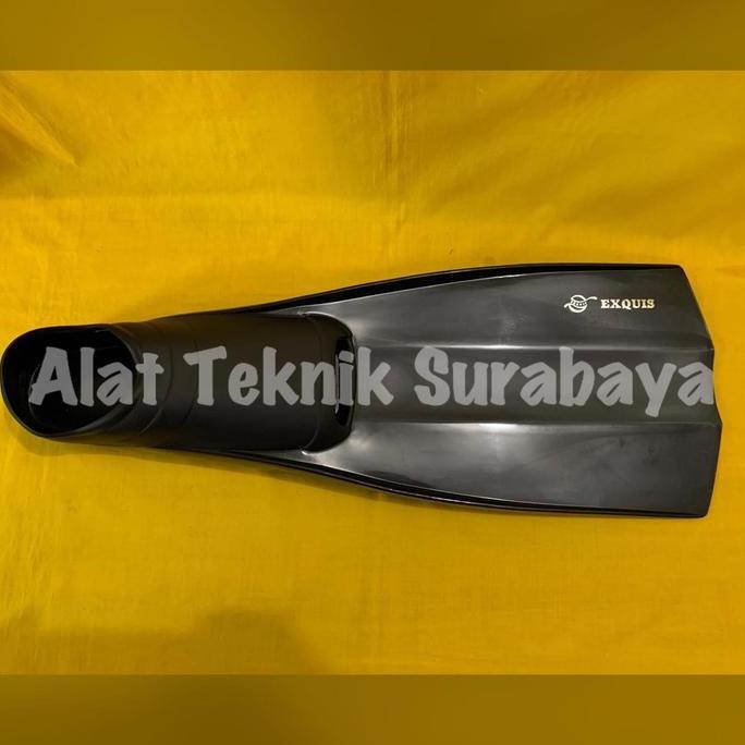 ISI 1 PASANG DIVING SHOES FINS FIN EXQUIS HITAM / TRANSPARANT SIZE M L XL TAIWAN SEPATU KATAK SELAM 