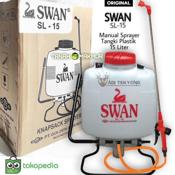 SWAN SL-15 TANGKI SPRAYER POMPA MANUAL PLASTIK SEMPROTAN 15 LITER ASLI