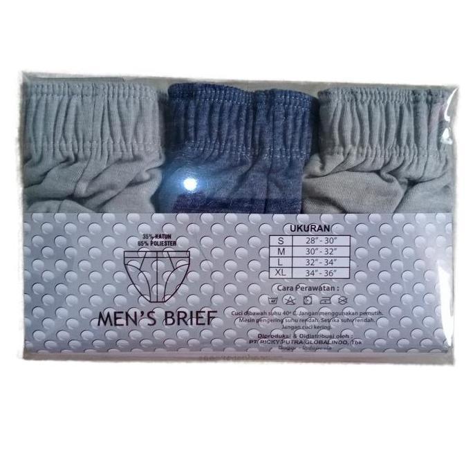 DV170 - GT Man - Celana Dalam Pria Dewasa GT Man Art GMX isi 3 Size M L XL