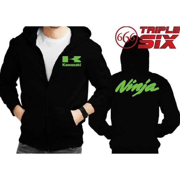 DR241 - Jaket Hoodie Zipper Kawasaki Ninja - Banyak Warna