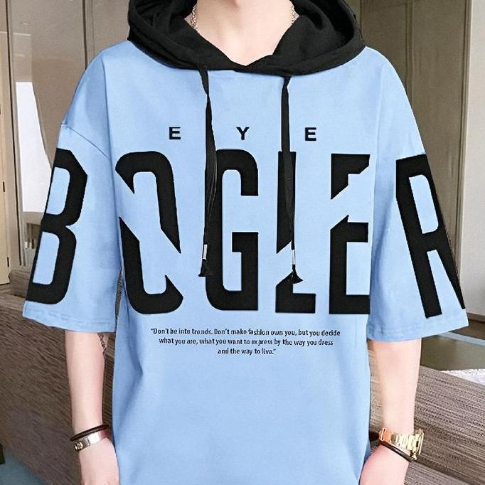 DV271 - Hoodie Lengan Pendek Oversize Pria Dewasa Bahan baby Terry Tersedia Ukuran M fit L XL dan XX