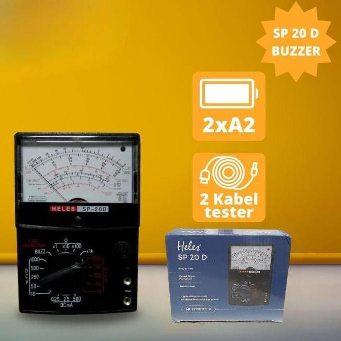 MULTITESTER HELES ANALOG SP 20D BUZZER