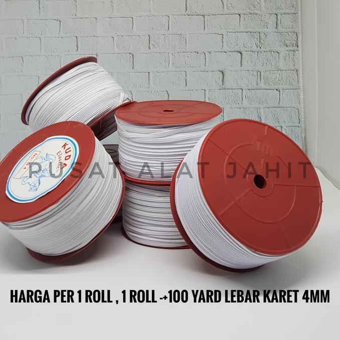 Tali Karet Elastis 4mm Karet Masker Tali masker Karet Baby