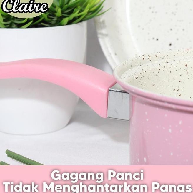 Panci Set 3 Pcs Fry Pan Sauce Pan Milk Pot