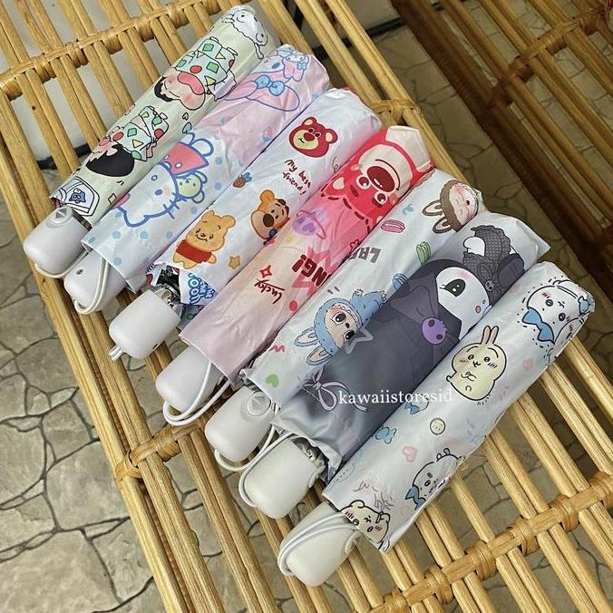Payung Lipat Karakter Kartun Snoopy Pooh Sinchan Toy Story Lucu GS