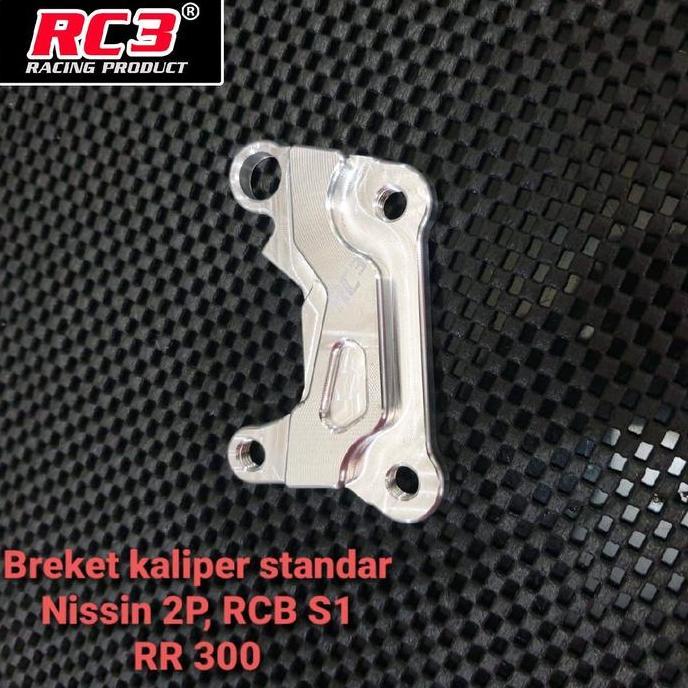 Promo Breket Bracket Dudukan Pegangan Kaliper Caliper Pala Babi Depan RC3 Ninja 150 RR R SS ZX150 KR