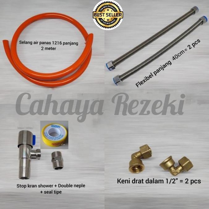 PAKET LENGKAP ACCESSORIES WATER HEATER LISTRIK