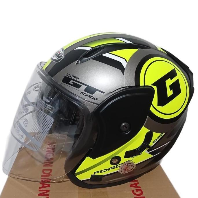 Helm SNI GHM Revo G Force Yellow Double Visor Terlaris