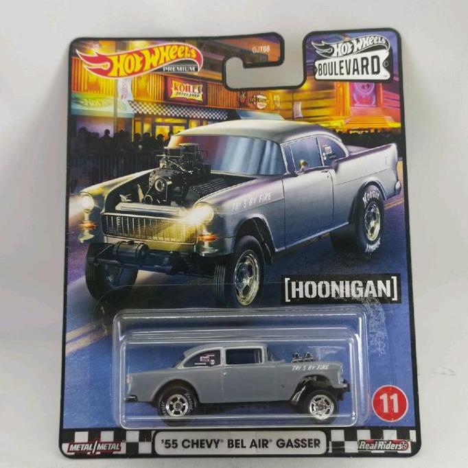 Hotwheels Premium Boulevard 55 Chevy Bel Air Gasser Hoonigan Hot Wheels