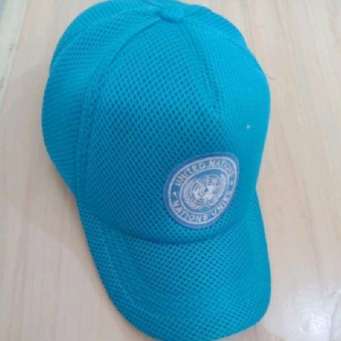 DI24 - Topi Biru UN PBB Libanon Logo laser Terbaru