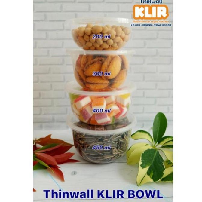 Thinwall 300ml Bulat+Tutup / Mangkok Makan Plastik 300ml Round 25 Set