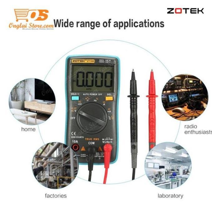 AVOMETER DIGITAL ZOTEK ZT102 / MULTITESTER DIGITAL ZT102 ORIGINAL