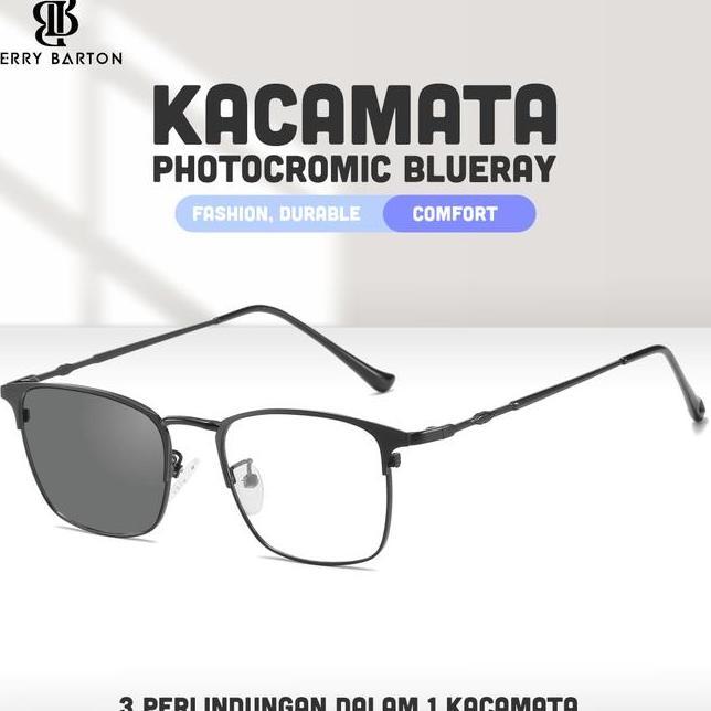 Berrybarton Kacamata Komputer Anti Radiasi Blueray Photocromic 101902