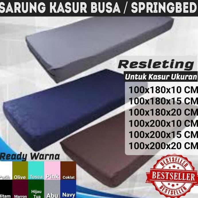 Sarung Kasur 100x200 CM 100x180 CM Untuk Kasur Tinggi 10 15 20 CM