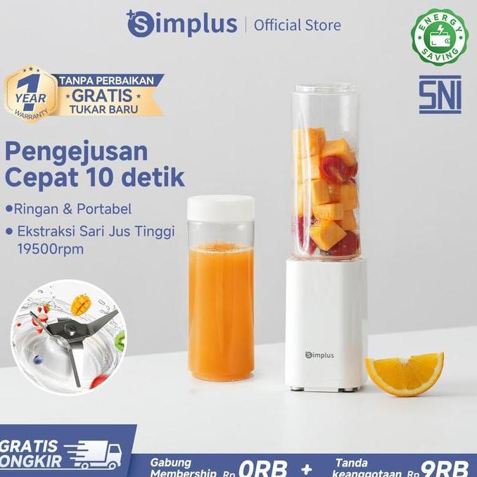 SUPER DISKON BARANG BARUSimplus Blender Juicer Portabel 280ml Tumbler Travel Cup Daya 150W Penghalus