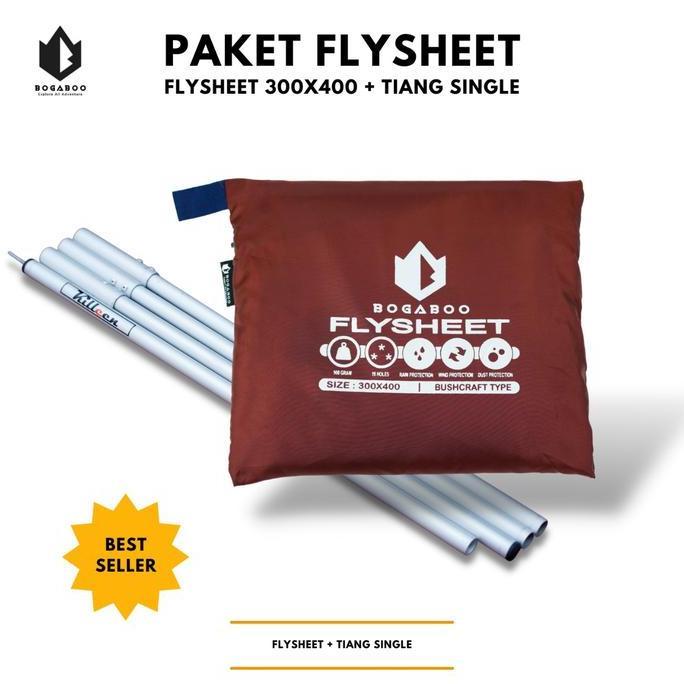Tiang Flysheet Single Pole KILLEEN+Flysheet 3x4 - Econopack Pole