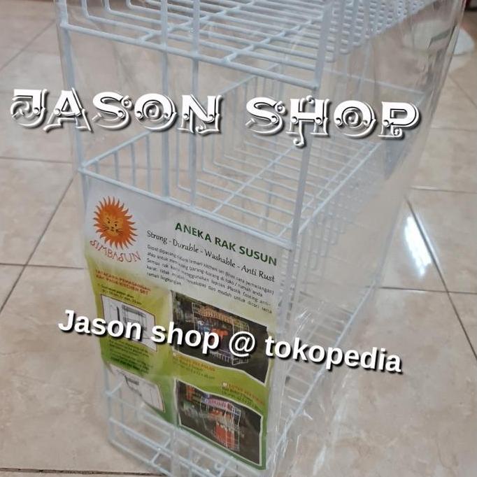 RAK PIRING SERBAGUNA SUSUN 3 (GELAS)/RAK GELAS SERBAGUNA SUSUN 3