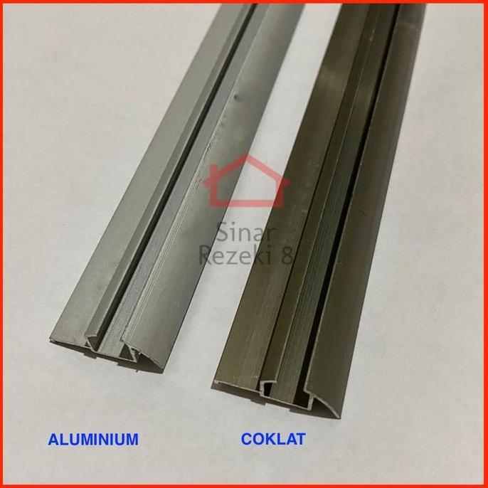 Set 4 Rel Timbul 380 + Roda 380 Pintu Lemari Sliding / Geser 1,5 M X 4 Kualitas Terbaik Harga Termur