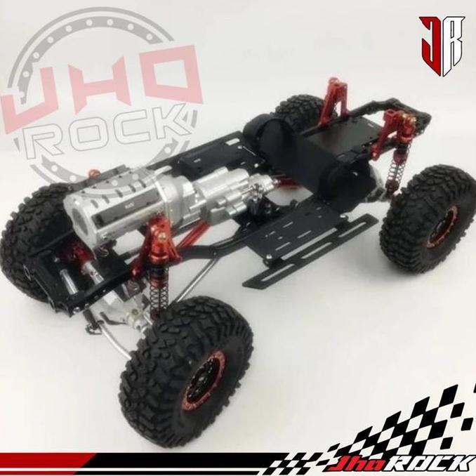 KYX CHASSIS KIT V8 SCX10II WB 313MM FULL METAL ORIGINAL DAN TERPERCAYA