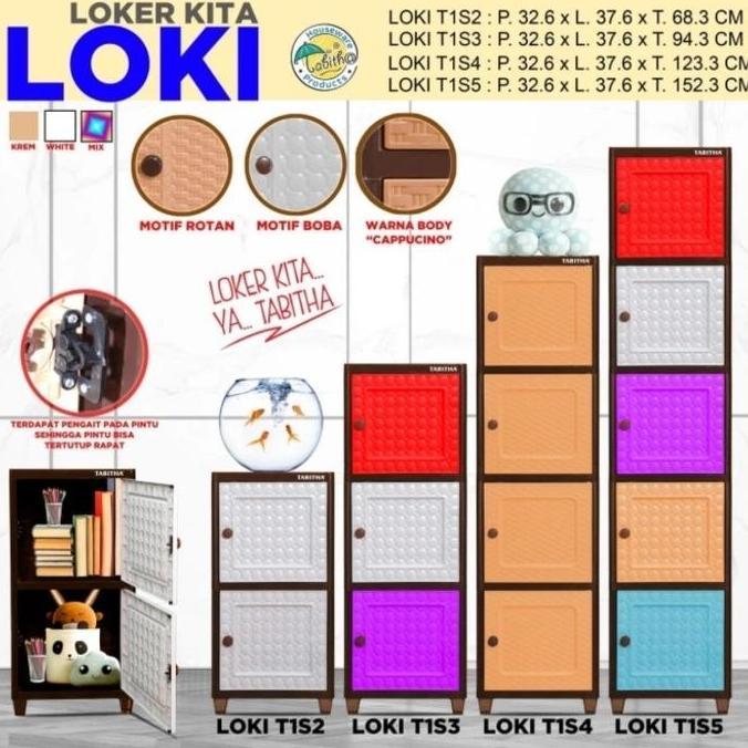 Ready stock Tabitha LOKI ( Loker Kita) Lemari Loker Plastik Serbaguna Lemari Mini1