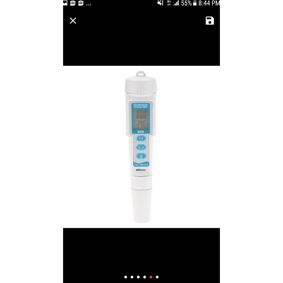 RUDBECKIA DRINK WATER 3IN1 QUALITY TESTER 983 MEDIDOR PH AGUARIUM PEN ACIDOMETER