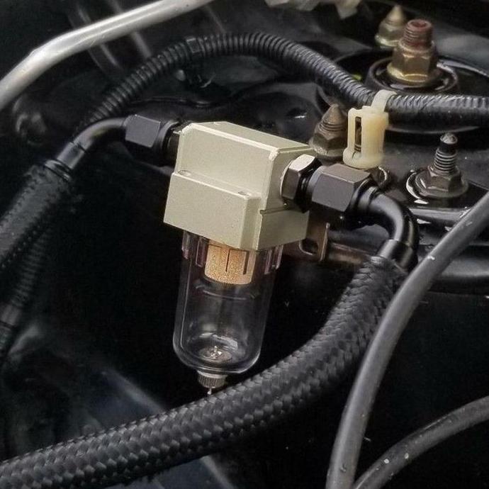 THETA Engine oil separator oil catch can tank breather reservoir filter PCV