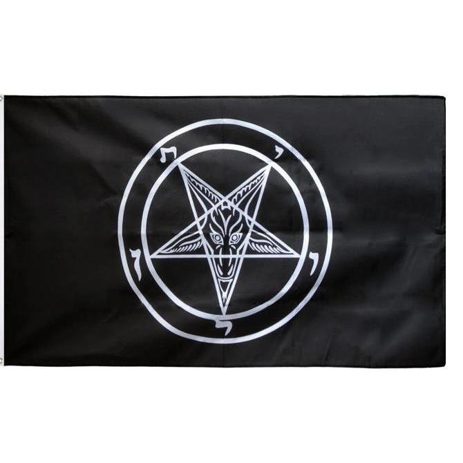 Ready Bendera Baphomet - Lord of Darkness / Pentagram