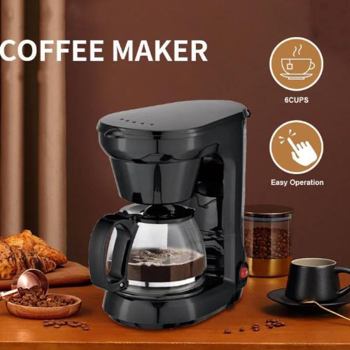 AVOCEAN Coffee Maker Mesin Kopi Espresso Semi Otomatis Drip Coffee Maker 750ml Low Watt