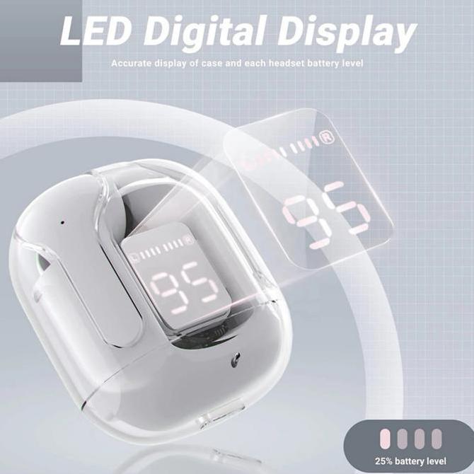 DF135 - Headphone Bluetooth In-Ear Air31, Peredam Bising & Tembus Pandang Gaming Nirkabel Latensi Re