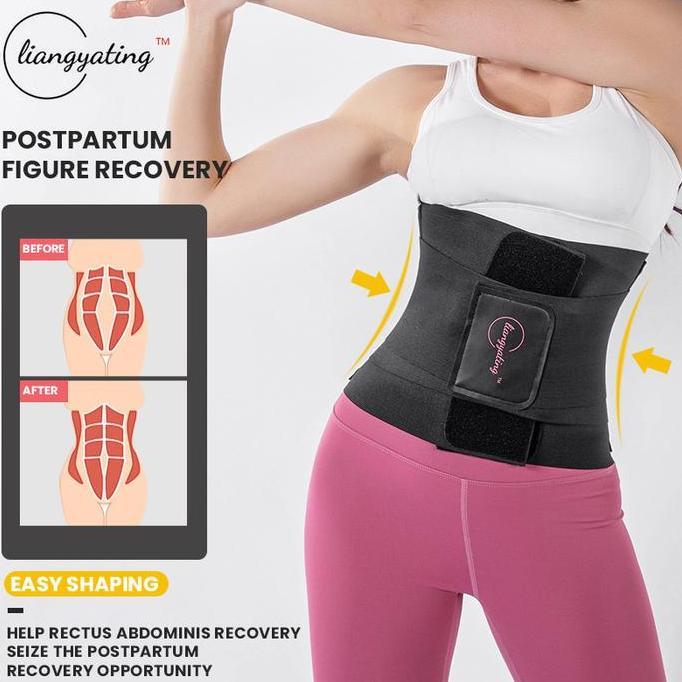 LIANGYATING - promo paket Hemat Korset Stagen Pengecil Perut Buncit Korset Shapewear Stagen High Wai