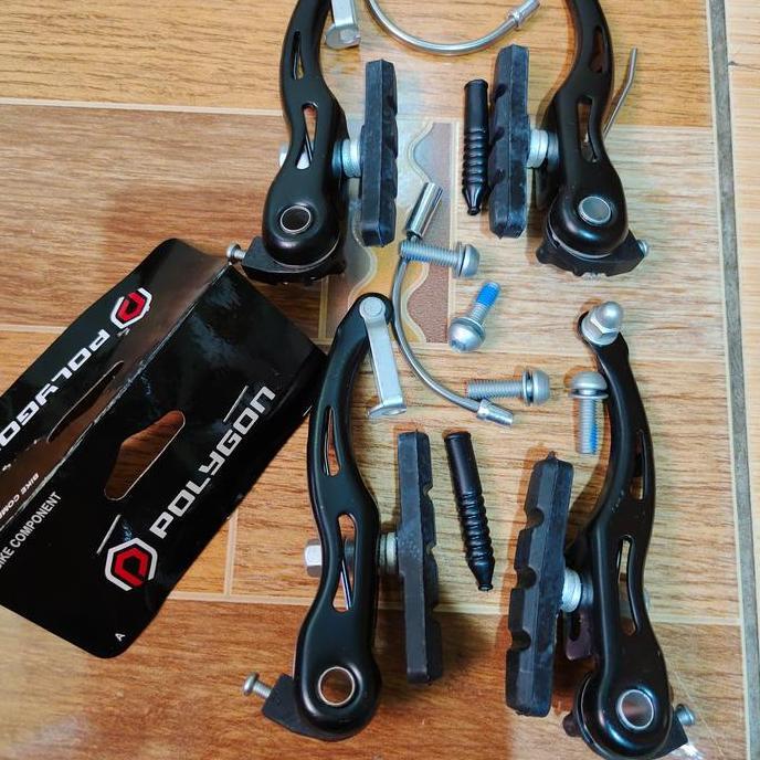 rem set v brake MTB BMX sepeda anak merk Polygon monarch BIN