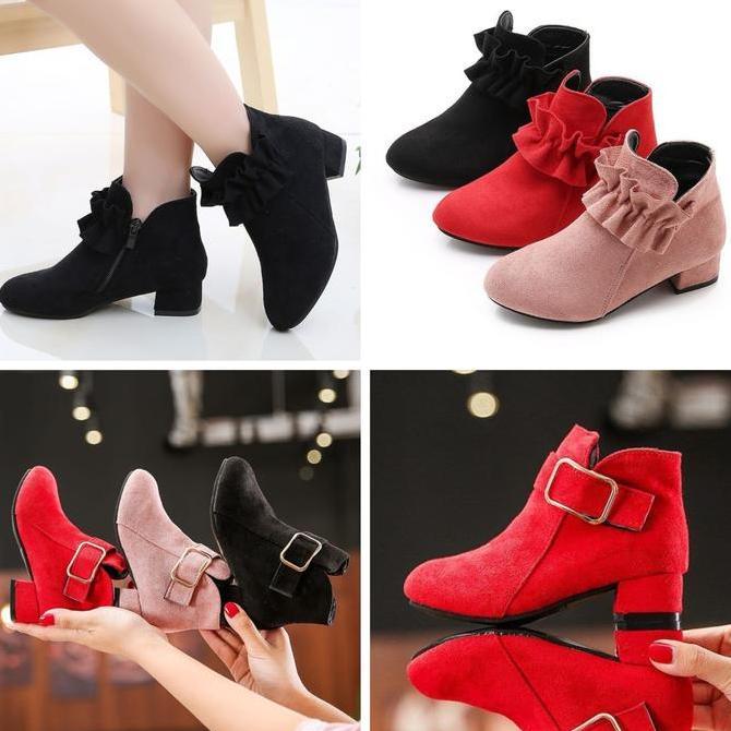 Sepatu Boot HIGH HEELS Anak Perempuan Mexican HM