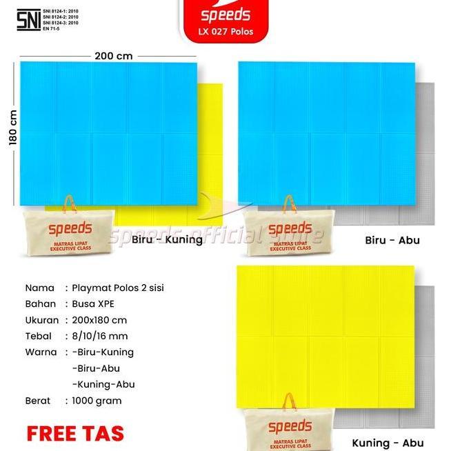 Speeds Sni Matras Camping Playmat Bayi Polos Lipat Xpe Foldable 02715