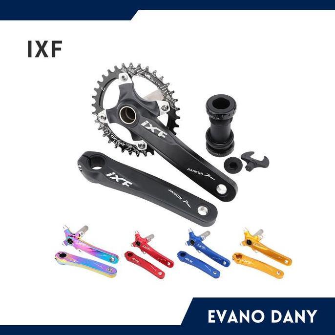 CRANK IXF HT2 JIANKUN BCD 104 INCLUDE BB BCD104 MTB BMX HYBRID ORI ORIGINAL DAN TERPERCAYA