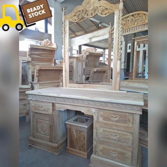 Meja Rias Tiara Kayu Jati | Jual Meja Rias Mentahan