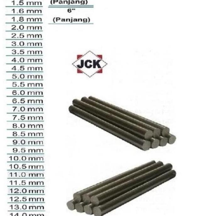 AONI Betel Bubut Bulat Size Panjang 4 inch Diameter 18mm JCK